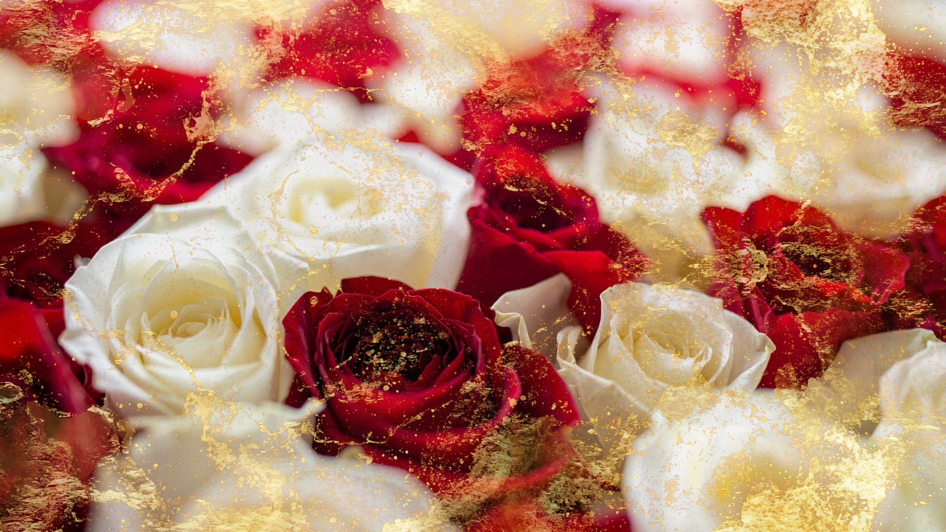 Roses arranged for a ceremony.