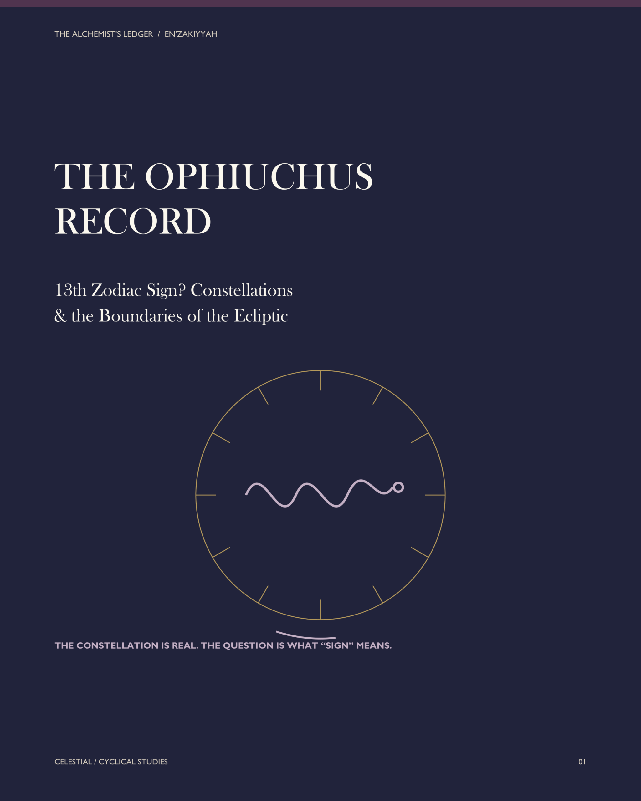 The Ophiuchus Record